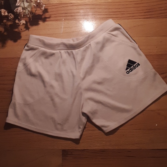 tan athletic shorts